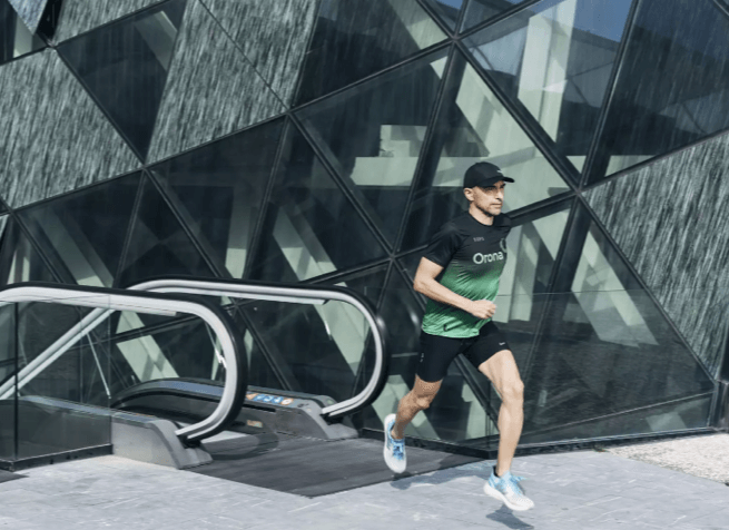 Orona jogger 1x Orona jogger op Orona roltrap